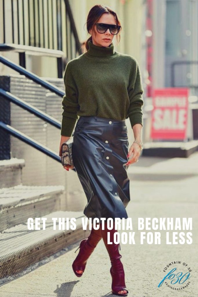 How To Get This Victoria Beckham Chic Leather Look For Less ...