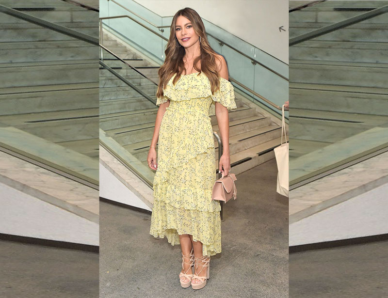 Sofia Leoni Sex Video - How To Get This Sofia Vergara Chic Yellow Floral Look For Less -  fountainof30.com
