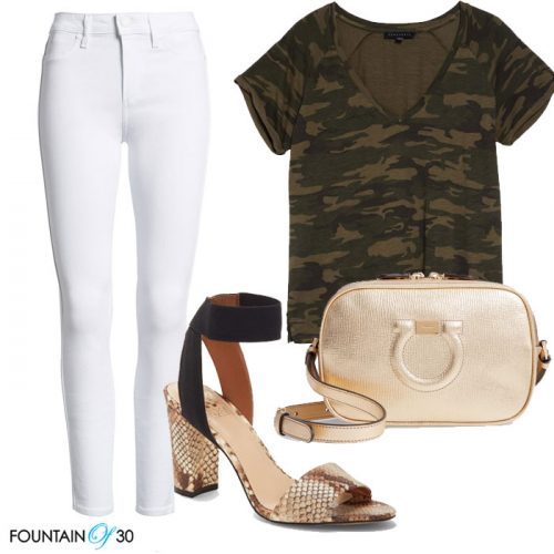 How to Look Chic in Camo When You're Over 40 - fountainof30.com