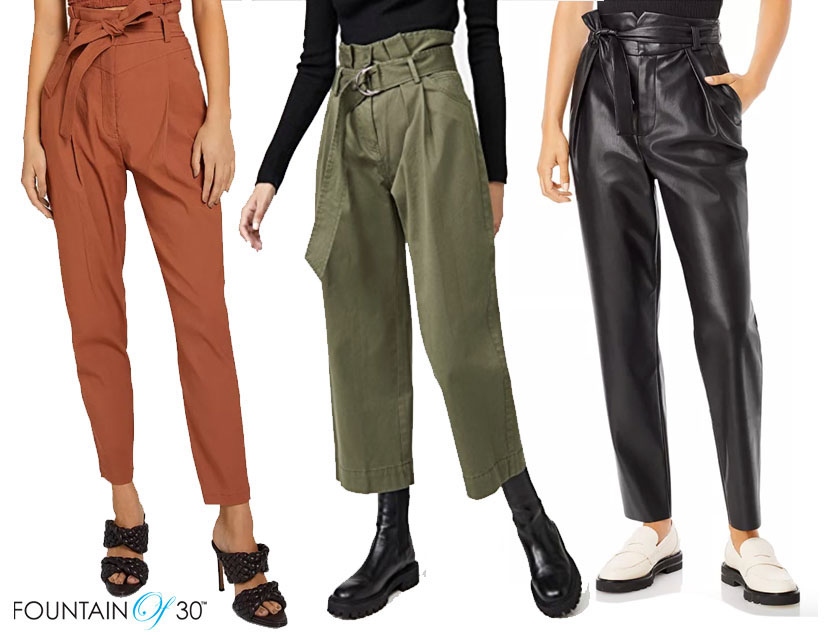 How To Wear Paper Bag Pants When You're Over 40 - fountainof30.com