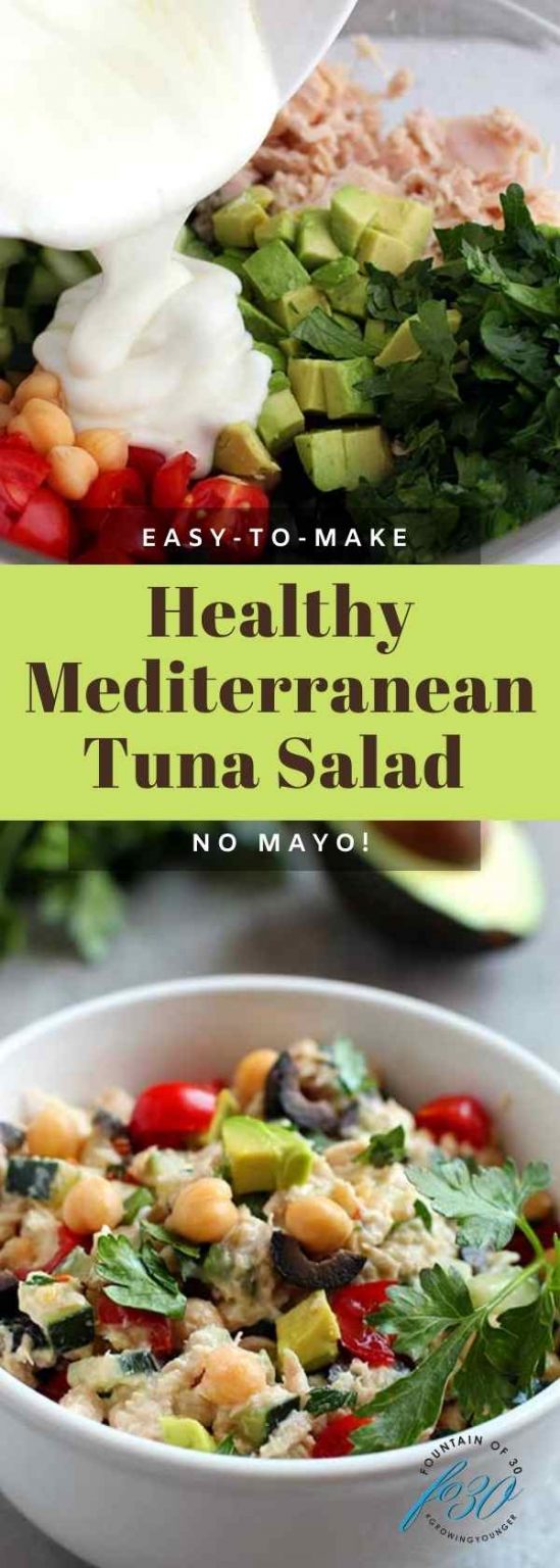 How To Make Healthy Mediterranean Tuna Salad Without Mayo ...