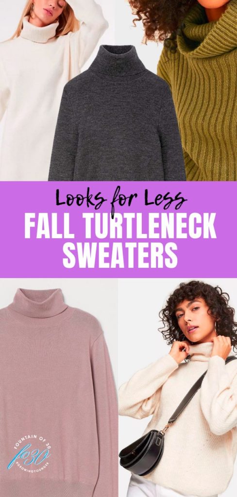 How to Style Turtleneck Sweaters for Less - fountainof30.com