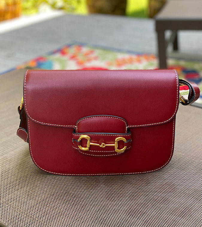 Vintage Guy Laroche Studio Handbag Doctor's Bag Red 