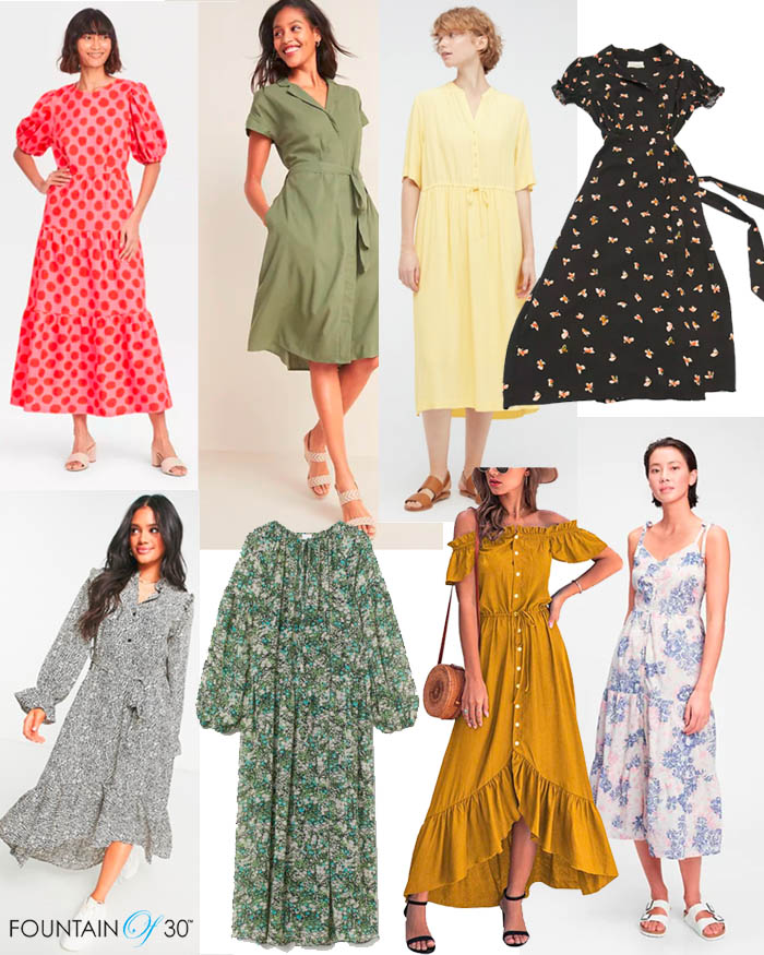 How to Style 8 Amazing Spring Dresses for Under $80 - fountainof30.com