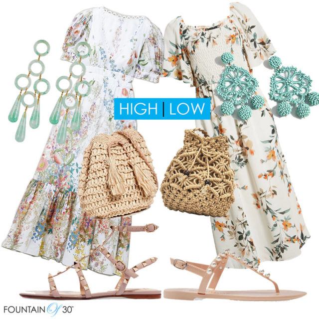 How To Style an Easy Summer Dress High and Low - fountainof30.com