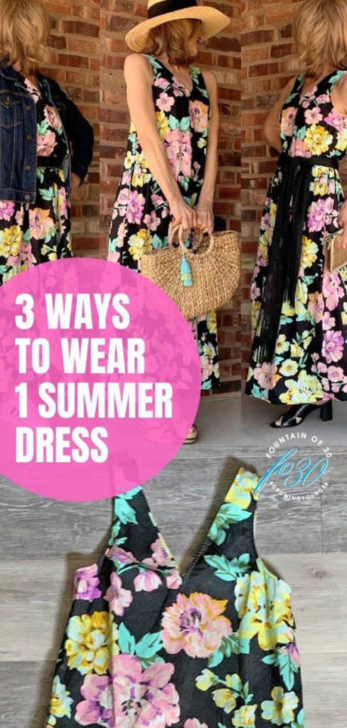 3 Easy Ways To Wear 1 Floral Summer Dress - fountainof30.com