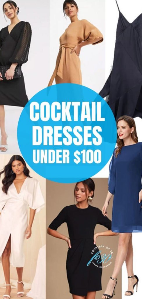 Chic Cocktail Dresses Under $100 For Women Over 40 - fountainof30.com