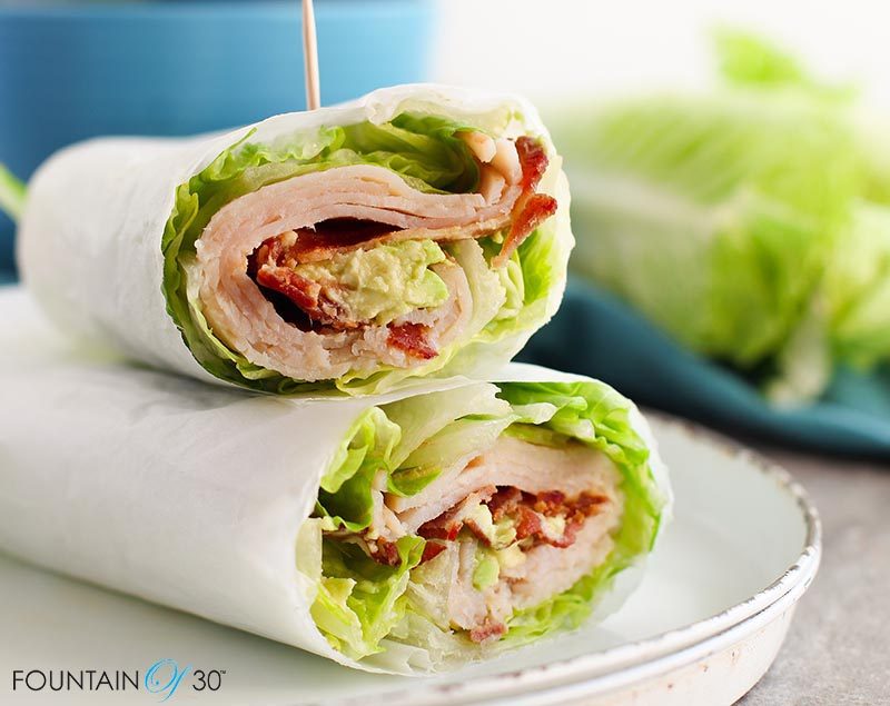 Healthy Aip Turkey Club Lettuce Wrap Low Carb Gluten Free Grain